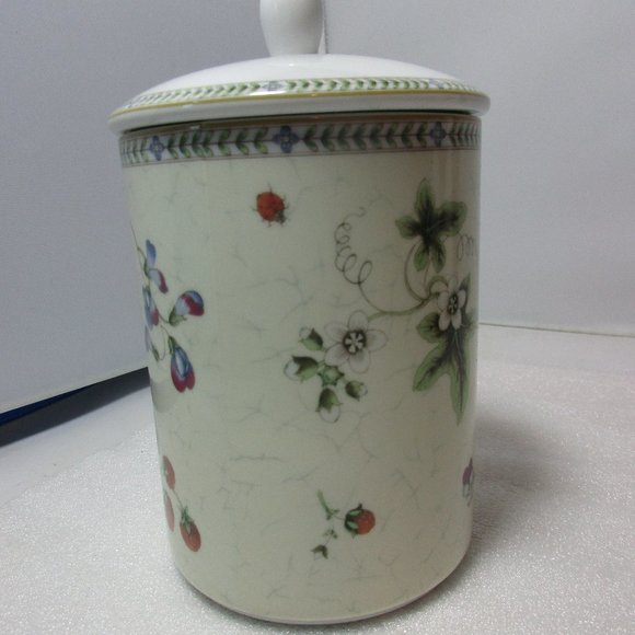 Wedgwood China Floral Design Fleur Canister Jar - Picture 11 of 11